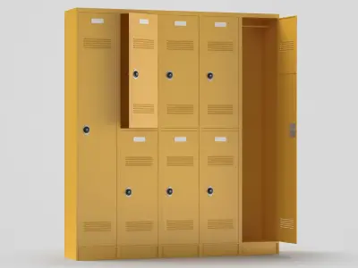 School Items Collection 3D model
