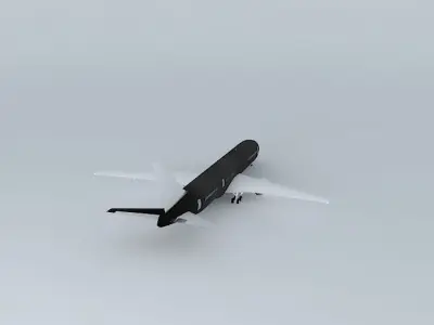 Template - Boeing 767-300 Free 3D model