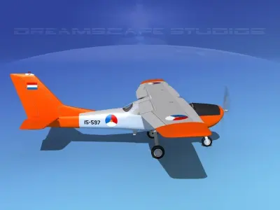 Cessna T-41 Mescalero Royal Netherlands 3D model