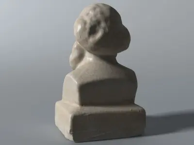 Karl Marx Bust 3D model