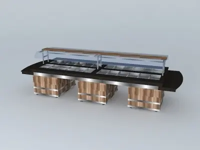 Kit010 Mesa Self Service por: Alex Marques Free 3D model