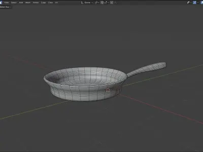 Low-Poly Pan Free low-poly 3D model
