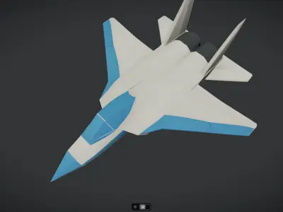 Spacecraft Jet aircraft plane 3dmodel 08 3D model