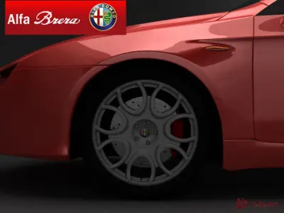Alfa Romeo Brera 2005 Free 3D model