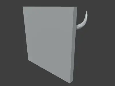 Low Poly Bull Head Low-poly 3D model