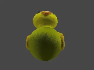 Little fluffy duck 3D model