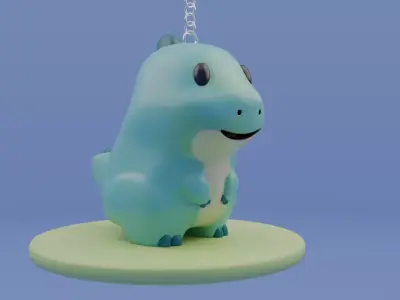 Cute Dino 3D Toy 3D model