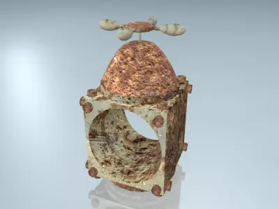 Rusted Vacuum Meter 3 3D model