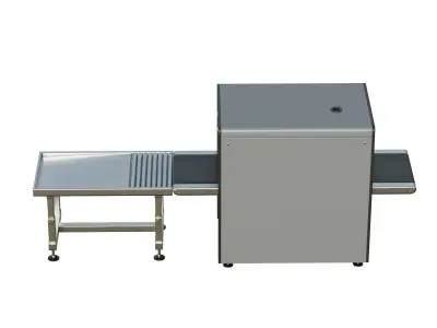 Airport X-ray Conveyer Low-poly 3D model