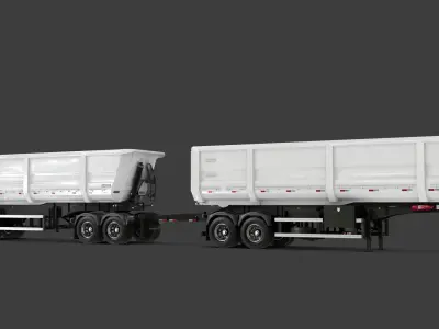Randon RoadTrain Tipper 9 Axle 2020 3D model