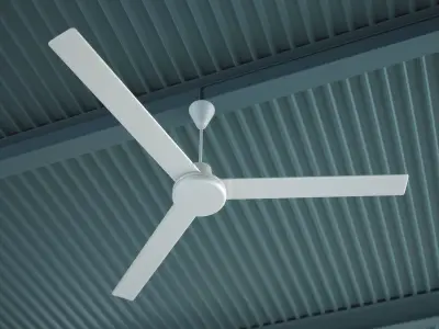 Simple Ceiling Fan Free 3D model