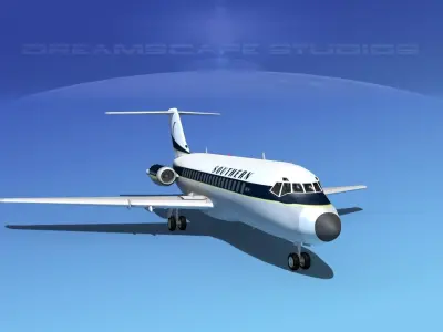 Douglas DC-9-20 Southern Airways 1 3D model