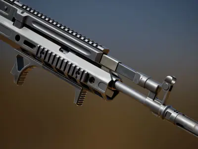 Custom AK - FPS Weapon Asset Low-poly 3D model
