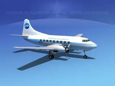 Martin 404 Marco Island Airways 3D model