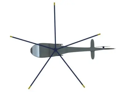 Helicopter Free low-poly 3D model