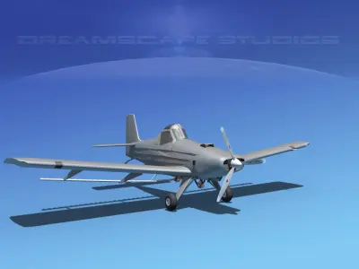 EMB-202 Crop Duster Base Model 3D model