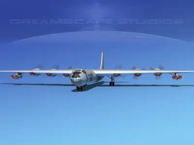 Convair B-36G Peacemaker V05 3D model