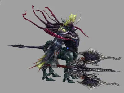 Sphinx final fantasy xiv art Low-poly 3D model