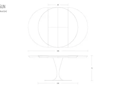 Table Sun Free 3D model