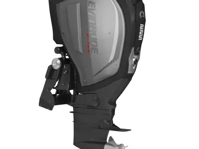 Evinrude E-TEC G2 Outboard Motor 3D Model 3D model