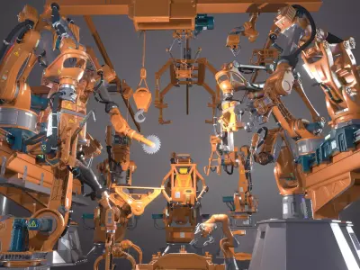 Industrial Robotic Pack Kit 3D model