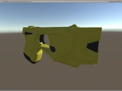Taser X2 game ready model - black and yellow Low-poly 3D model