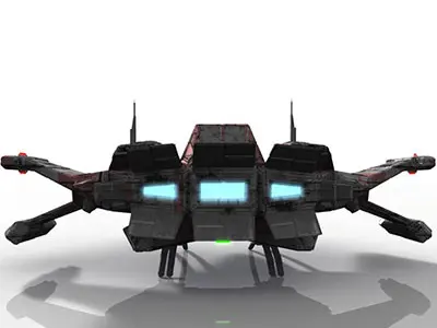 CDF Space Fighter X 3D model