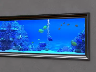 aquarium in frame 3D model