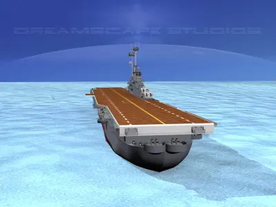 Ticonderoga Class Carrier CV-34 USS Oriskany 3D model