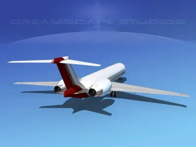 McDonnell Douglas MD-87 Coastal Express 3D model