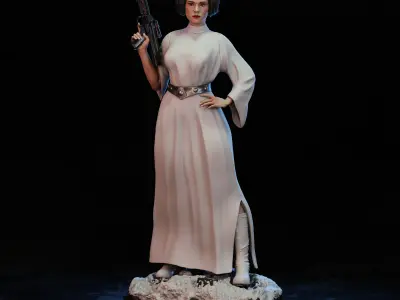 Princesa Leia 3D print model