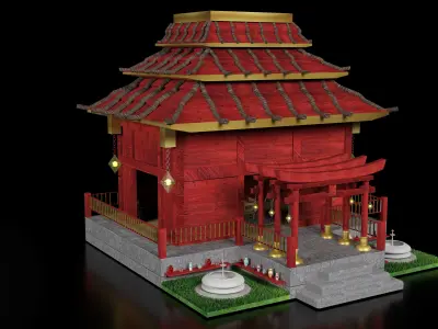 Templo Japons - japanese temple Free 3D model