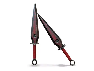 Kunai Ninja Throwing Knife 3D model