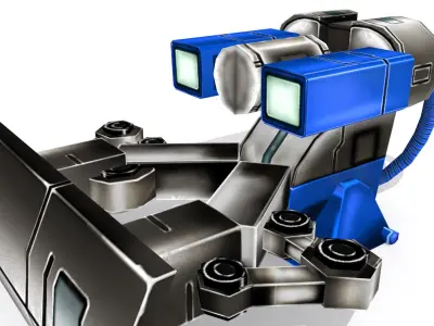 Future gunner collection Low-poly 3D model