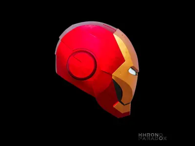 Mk 7 Helmet Low-poly 3D model