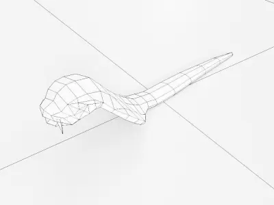 Baby snake 3d model Free low-poly 3D model