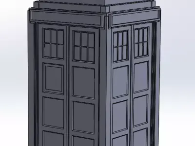 TARDIS - 2005 Model A-B Low-poly 3D model