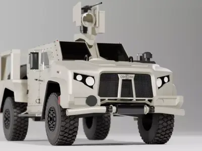 Oshkosh JLTV Designed for games and other uses Low-poly 3D model