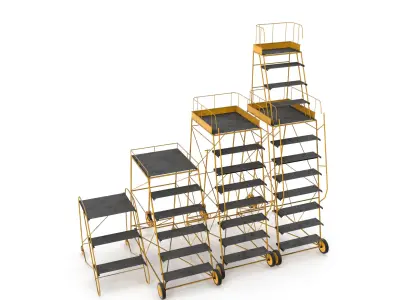 Airfield ladders HP 3D model