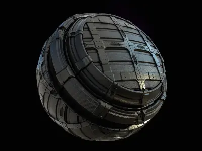 Sci-fi PBR Material Free 3D model