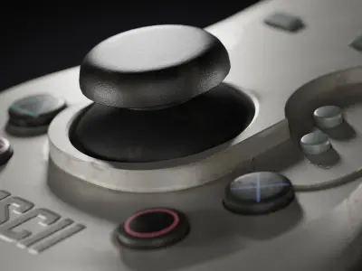 Ascii Japanese Sony PlayStation 2 Fishing Rod Controller  3D model