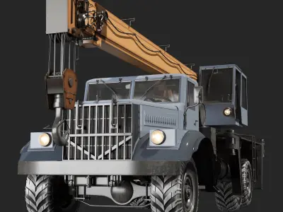 Truck Crane 3D model