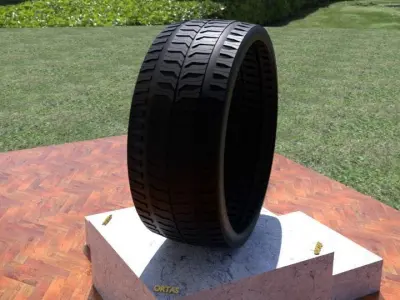 ORTAS TIRE NO 34 GAME READY Low-poly 3D model