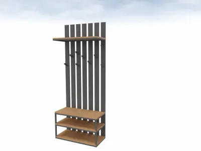 Clothes hanger for porch Free 3D model