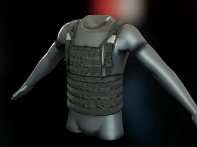 Vimpel Chest Rig Low-poly 3D model