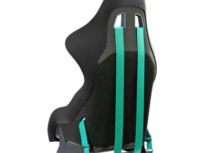 sparco pro 2000 racing seat 3D model