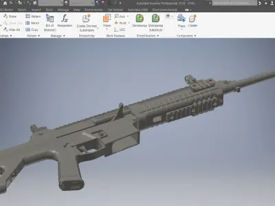 CSLR 42 GBB rifle System 3D Printed 3D model