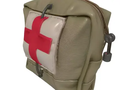 Tactical First Aid Pouch 3D model