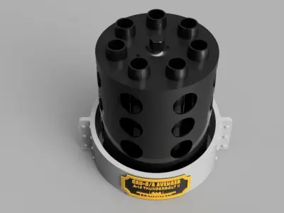 A-10 GAU-8 Avenger Full-Scale Model 3D print model