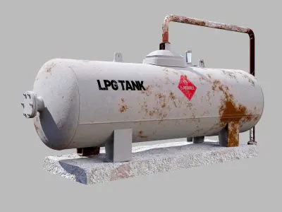 Lpg Storage Tank 3D model